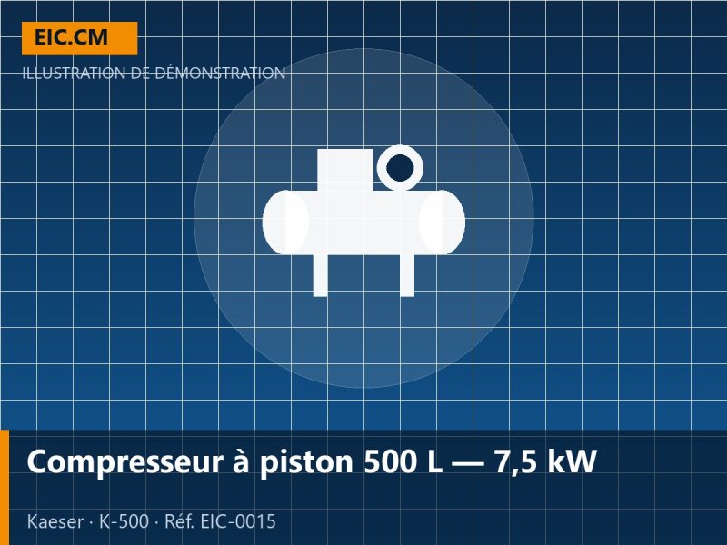 Compresseur à piston 500 L — 7,5 kW