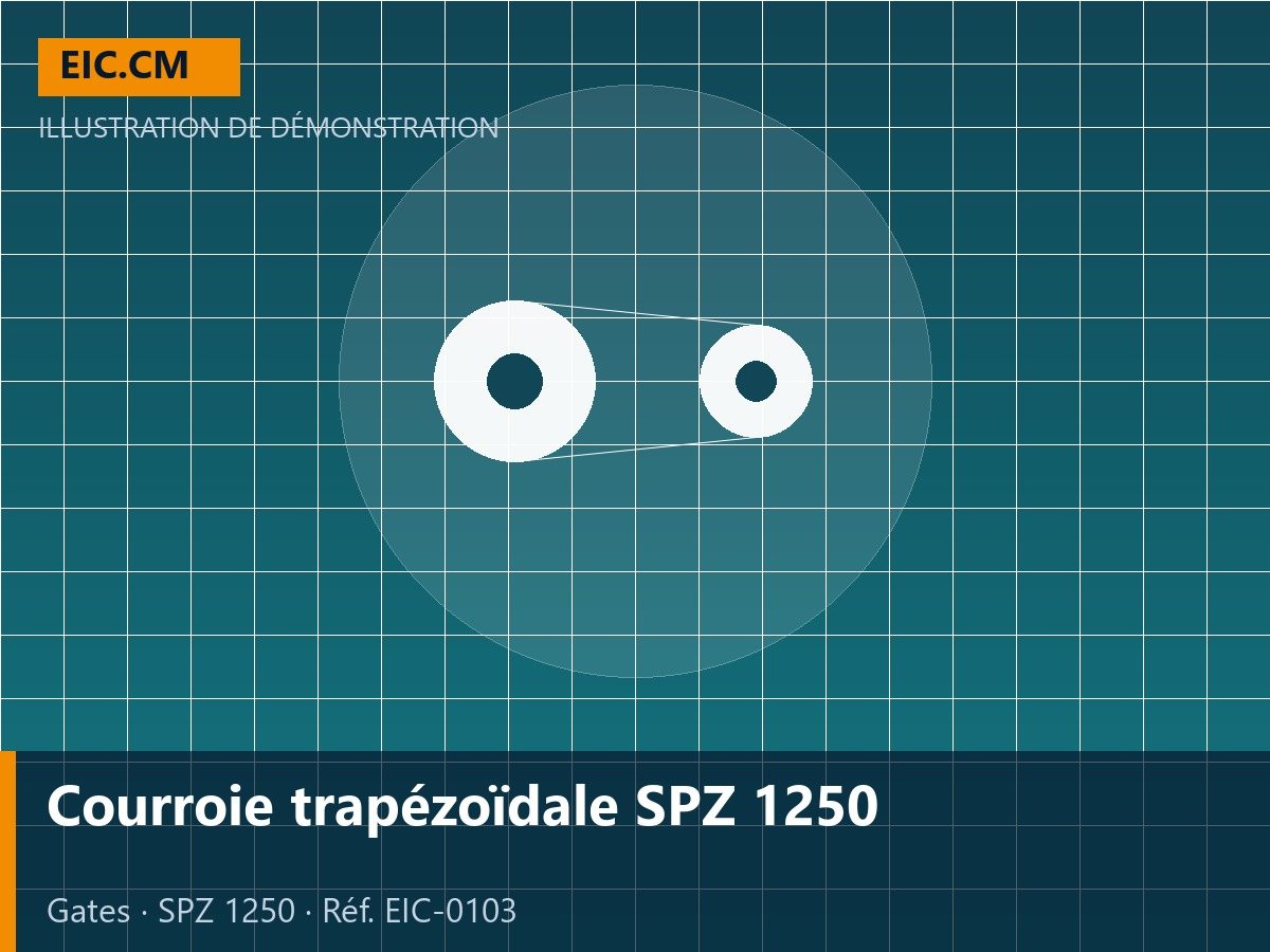 Courroie trapézoïdale SPZ 1250