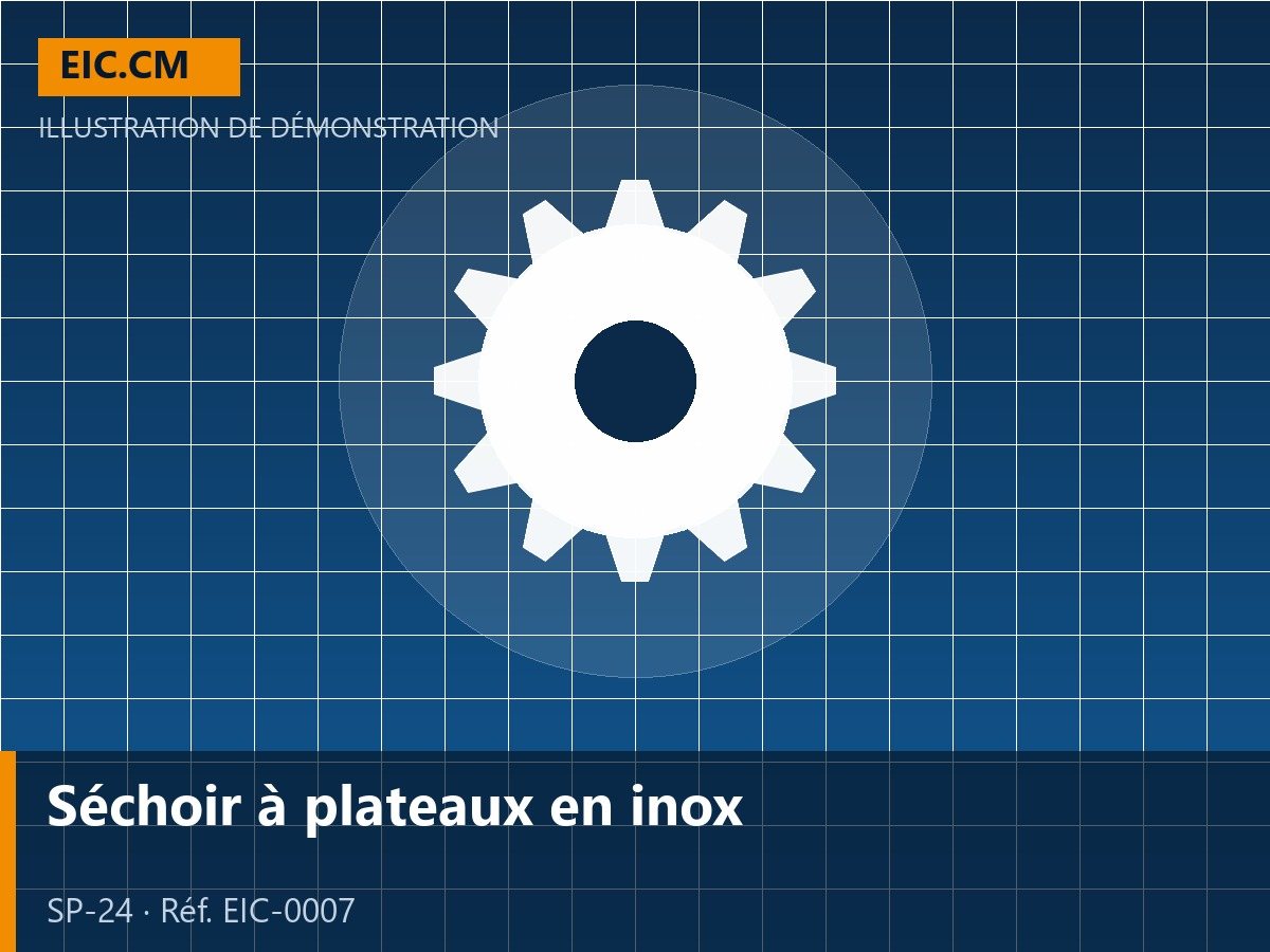 Séchoir à plateaux en inox