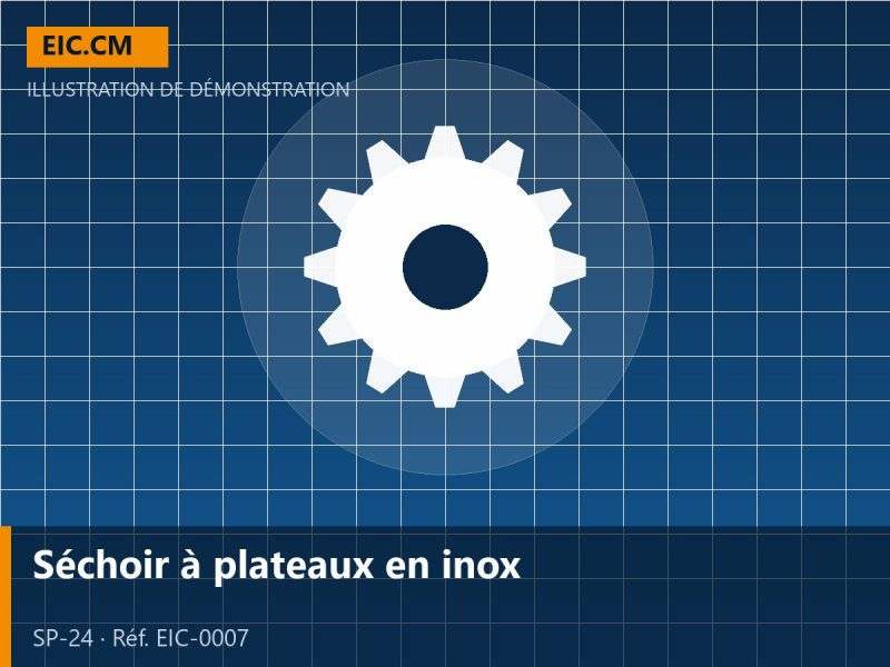 Séchoir à plateaux en inox