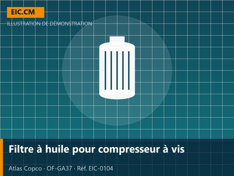 Filtre à huile pour compresseur à vis