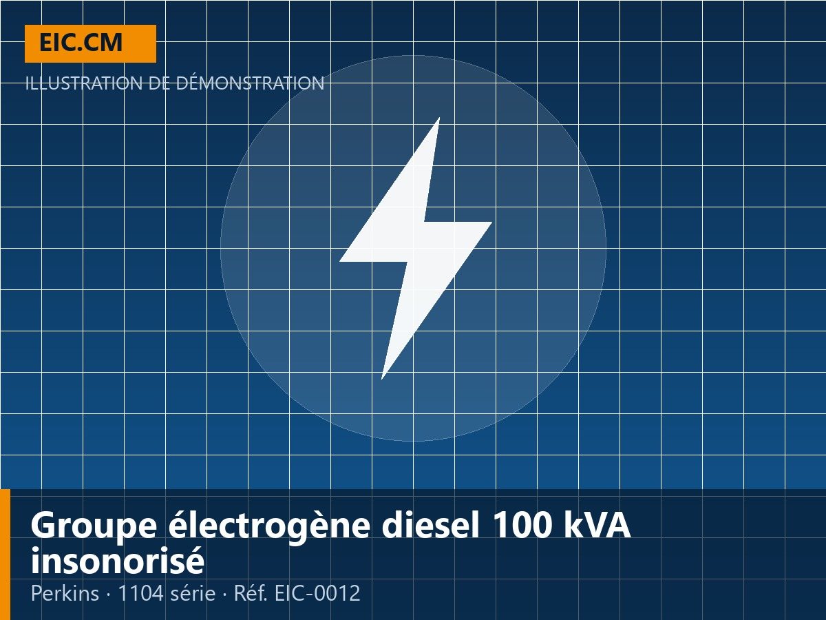 Groupe électrogène diesel 100 kVA insonorisé