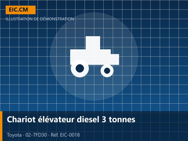 Chariot élévateur diesel 3 tonnes